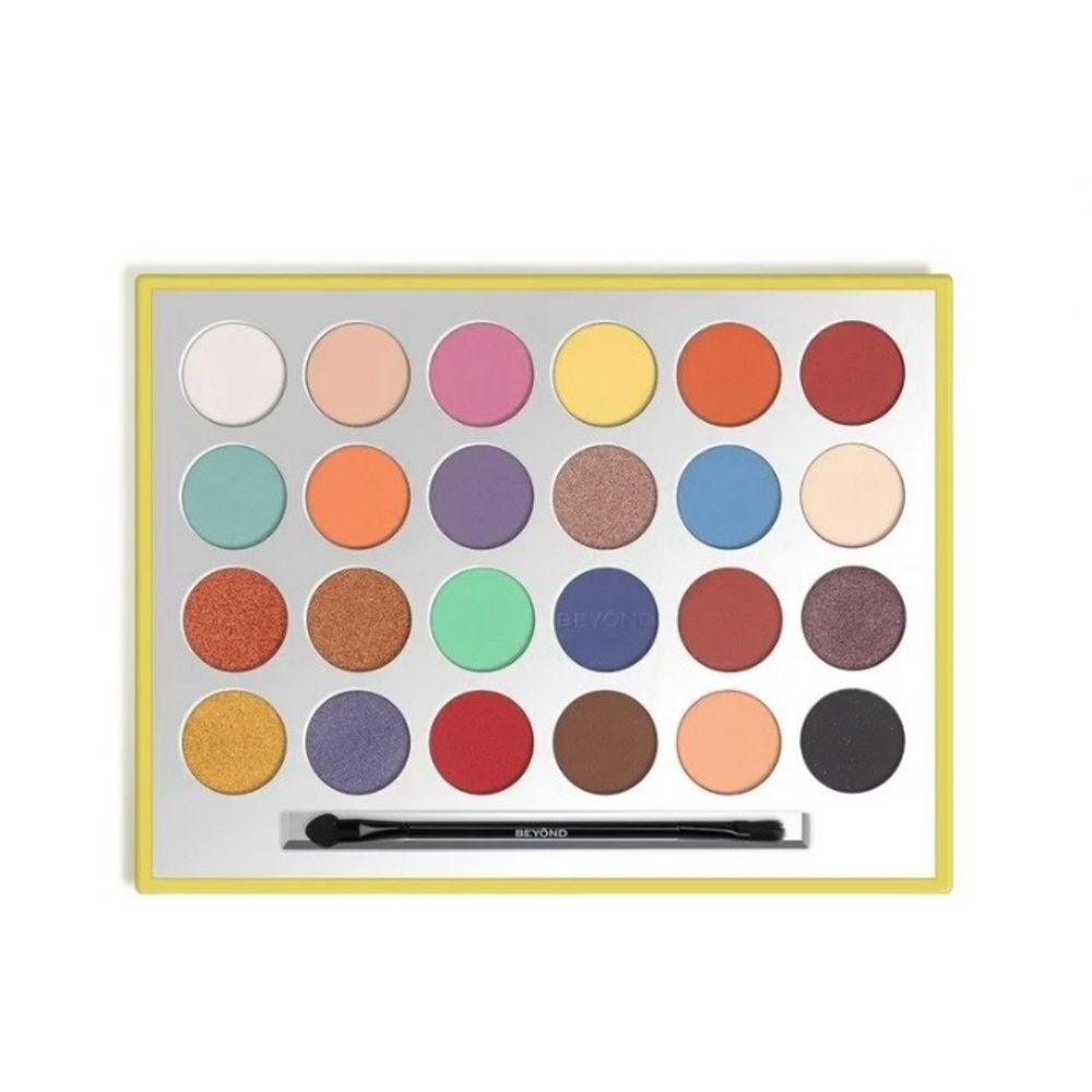 BEYOND Eyeshadow Palette 24 Colors Shimmer Matte Multicolor Brights Palette - Picture 4 of 5